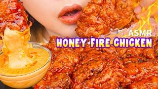 ENAK AYANG ASMR SPICY HONEY FIRE CHICKEN SAUS KEJU MOZZARELA MOLOR‼️| ASMR Indonesia