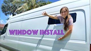 Mercedes Sprinter van window install