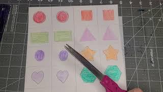 Make your own shape matching game with your kids!