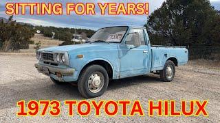 ABANDONED - Will it Run and Drive Home? - 1973 Toyota Hilux - POLICE SHOW UP!