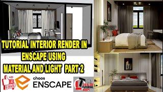 Tutorial interior render in enscape using material and light PART 2