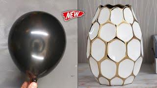 DIY Balloon Flower Pot Craft • Easy Craft ideas • Cement Craft ideas • Pot Craft • Clay Craft ideas