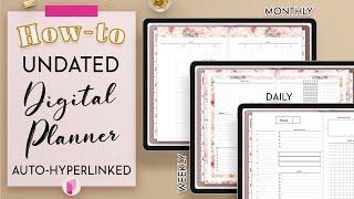 How to make an Undated Digital Planner - Fully Linked