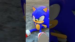 Sonic armed his leg with Guns  #funnyshorts #sonic #animatedfilm