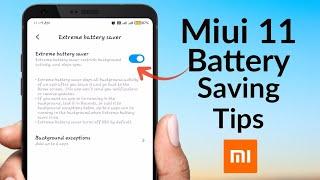 Miui 11 and miui 10 battery Saving Tips 