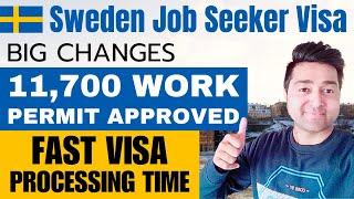 Sweden Job Seeker Visa Big Changes | Big Update | Work Permit Approved | Processing Time | New Law