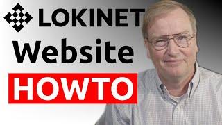 Lokinet Web Site the Easy Way | SNApp HOWTO