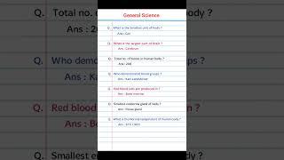 Science questions and answers #gkquestion #generalknowledge #cell #bloodgroup #biology#doctor #neet