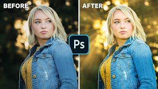 Create Light Rays In 5 EASY Steps! | Photoshop Tutorial