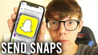 How To Send Pictures As Snaps On Snapchat | Send Snaps From Camera Roll As Normal Snap