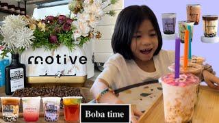 Summer Refreshment Getting Boba at motive cafe khobar