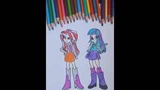 рисуем девочек из Эквестрии, HOW TO DRAW MY LITTLE PONY EQUESTRIA GIRLS