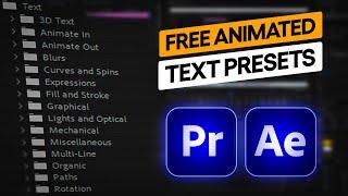 Free Animated Text presets in Premiere Pro CC @FreeHunar.