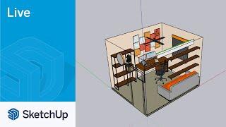 Modeling a Home Office with Live Components Live in SketchUp