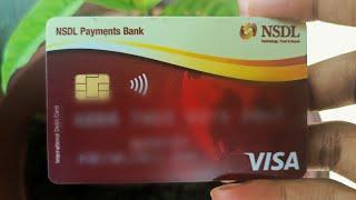 NSDL Payments Bank VISA Debit Card Unboxing 2021