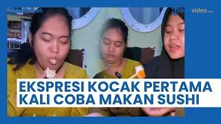 Viral Reaksi Wanita Mukbang Sushi, Ekspresi Mualnya Bikin Warganet Ketagihan