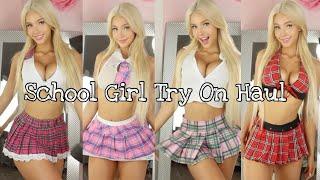 SCHOOL GIRL Try-On Haul | AvidLove