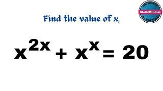 Maths Olympiad | Solving Exponential Equation