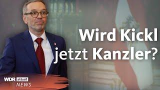 Regierungskrise in Österreich: Kickl und rechte FPÖ sollen Regierung bilden | WDR Aktuelle Stunde