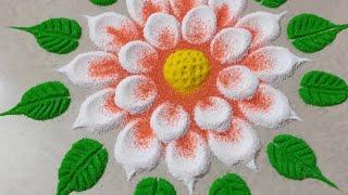 Small Daily Rangoli Designs | Easy Rangoli | Daily Use Rangoli | Flower Rangoli #rangoli #art