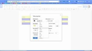 How to make a table invisible in a Google Doc