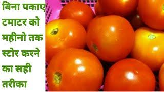 बिना पकाए टमाटर को महीनो तक स्टोर करने का सही तरीका || Best Way to  Preserve Tomatoes for Long