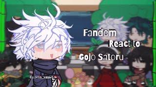 Fandom react to each other‼️||Gojo Satoru||There are songs||drama||(2/2)||1/9||(/)عربي.