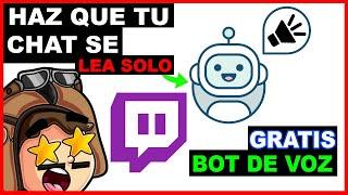 Cómo HACER que un BOT lea el CHAT de TWITCH 2021  [SPEECHCHAT]