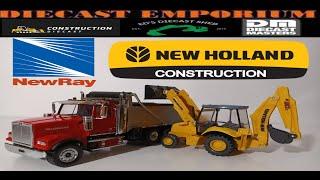 Can You Buy A 1:50 Scale Backhoe For Under $10? A Review of The New-Ray New Holland B110C