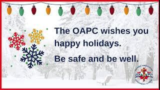 OAPC holiday message 2020