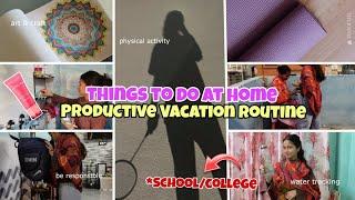 PRODUCTIVE WINTER VACATIONS ROUTINE️ |*10 things* TO DO IN WINTER VACATIONS|#school #winter