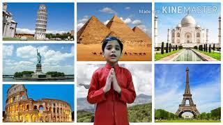 English Short Speech on Taj Mahal || 7 Year Old Kid || Famous Monument || Vishesh Bhushan ||