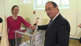 French election: Former president François Hollande casts his vote | AFP