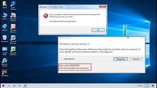 Fix “The Network Path was Not Found” Error 0x80070035 in Windows 10
