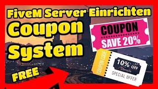 FiveM Server Einrichten # 601 // ESX - QBCORE Coupon System FREE // FiveM Server Erstellen
