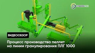Работа линии гранулирования пеллет ПЛГ1000: этапы работы, испытание, готовый продукт (1000 кг/час)