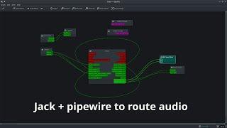 How to use jack to route audio in linux