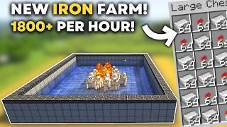 Minecraft New IRON Farm in 1.21 NEW DESIGN Java and Bedrock