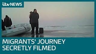 Hidden camera films as nine migrants start journey to Dover | ITV News