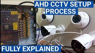 The process of setting up an AHD CCTV Camera system fully explained