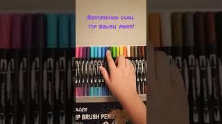 Reviewing Dual Tip Brush Pens!