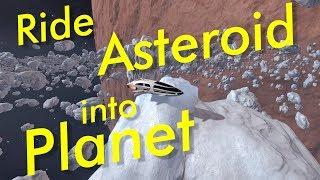 Riding an Asteroid into a Planet | Elite Dangerous