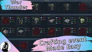 War Thunder Crafting Event Simplified