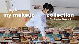 how I organized my makeup & FULL makeup collection tour! (day 24 becoming a clean girl)