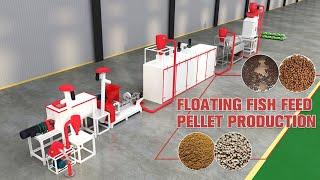 Floating Fish Feed Pellet Production Line