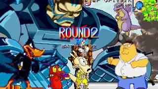 Mugen Courage, Apocalypse, Rocko & Nightmare Broly Vs Peter, Zim, Daffy Duck & Count Duckula