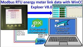 Energy power meter connect with WinCC Explorer version 8.0