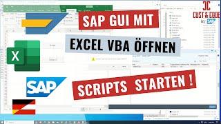 SAP GUI automatisch mit Excel VBA öffnen und Scripts ausführen (SAP GUI Scripting) [deutsch]