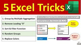 5 SMART Excel Tricks | Learn Microsoft Excel