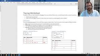 Python Execution Tracing Exercise